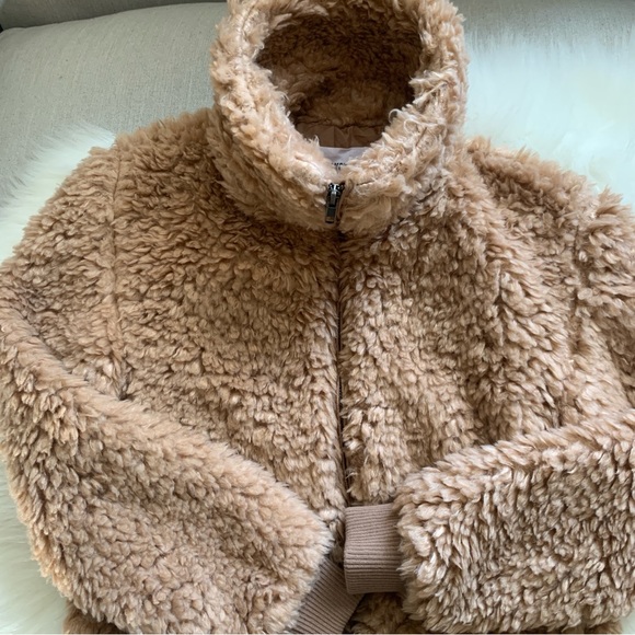 BB Dakota Brown Size XS Fuzzy Jacket Teddy Plush Soft Cozy Warm Coat New - Picture 6 of 16